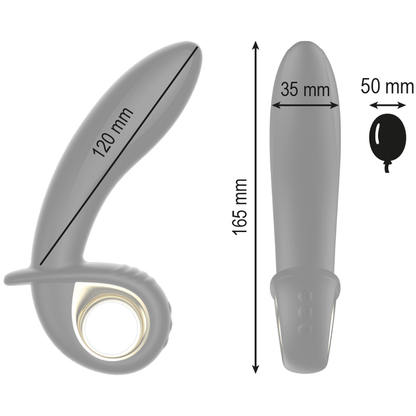 Vibrateur anal / vaginal gonflable puissant télécommande – Ibiza