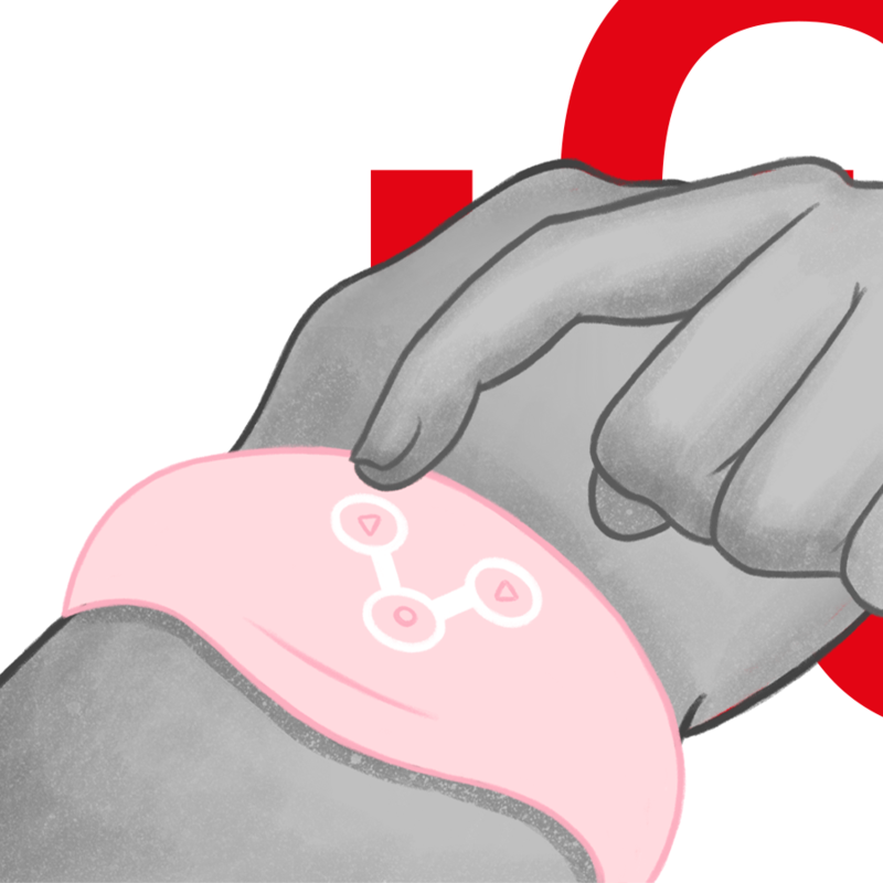 WATCHME - RELOJ INALÁMBRICO ROSA SUAVE