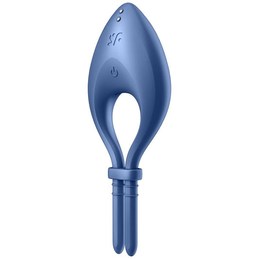 SATISFYER - ANILLO VIBRADOR BULLSEYE AZUL
