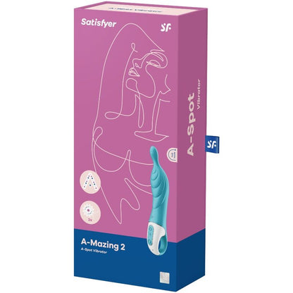 SATISFYER - AMAZING 2 ASPOT VIBRADOR TURQUESA