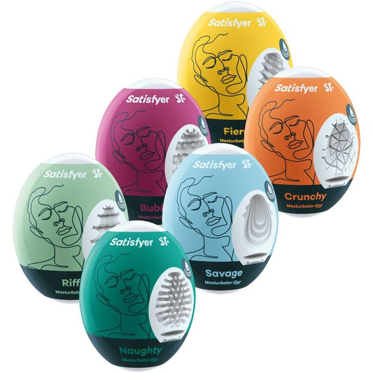 SATISFYER - OEUFS MASTURBATEURS ENSEMBLE OF 6 UNITS