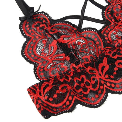 SUBBLIME - CONJUNTO DE DOS PIEZAS TOP Y BRAGUITA DE ENCAJE L/XL