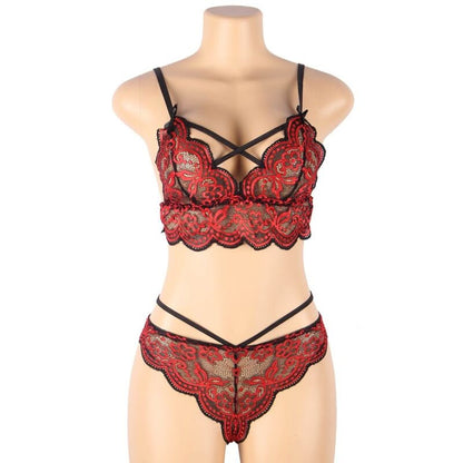 SUBBLIME - CONJUNTO DE DOS PIEZAS TOP Y BRAGUITA DE ENCAJE L/XL