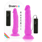 DIVERSIA - DILDO VIBRANT FLEXIBLE VIOLET 21 CM -O- 4.9 CM