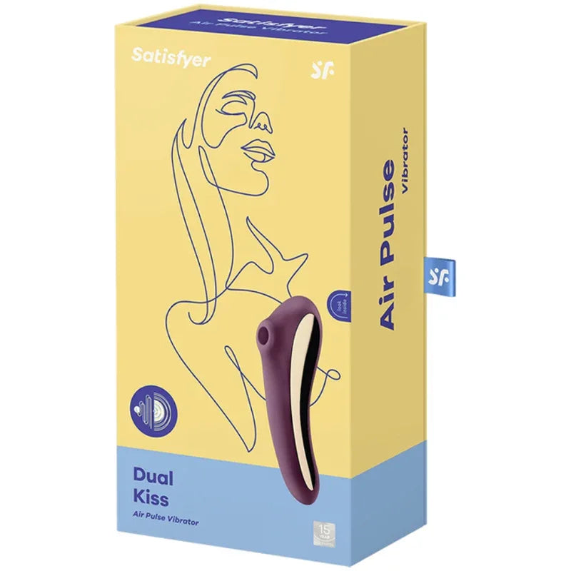Satisfyer – Vibrateur Dual Kiss Air Pulse Vin Rouge