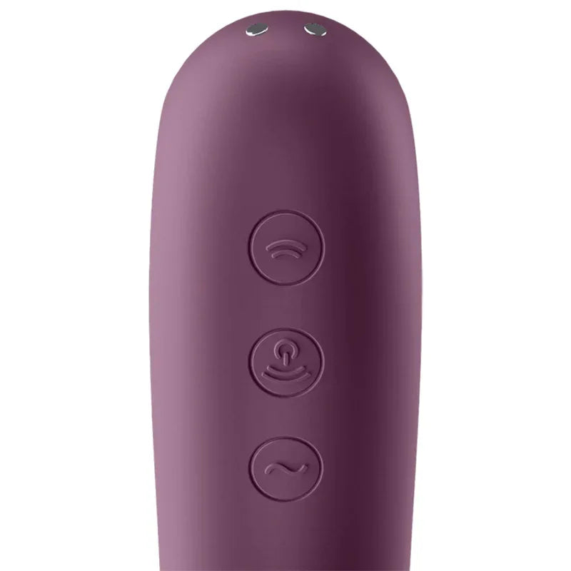 Satisfyer – Vibrateur Dual Kiss Air Pulse Vin Rouge