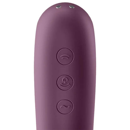 Satisfyer – Vibrateur Dual Kiss Air Pulse Vin Rouge