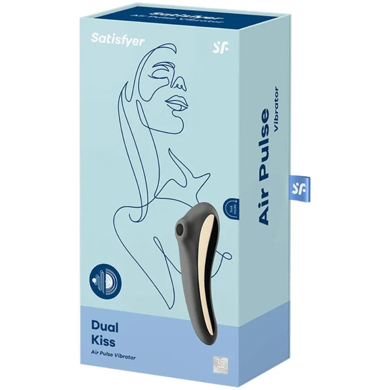 Satisfyer – Vibrateur Dual Kiss Air Pulse Noir