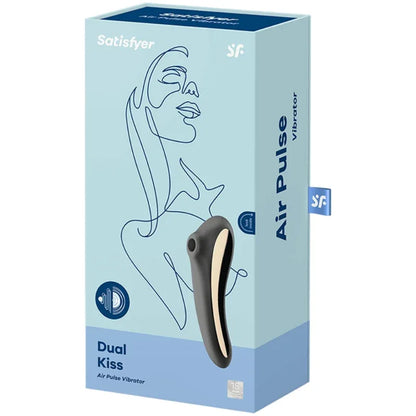 Satisfyer – Vibrateur Dual Kiss Air Pulse Noir