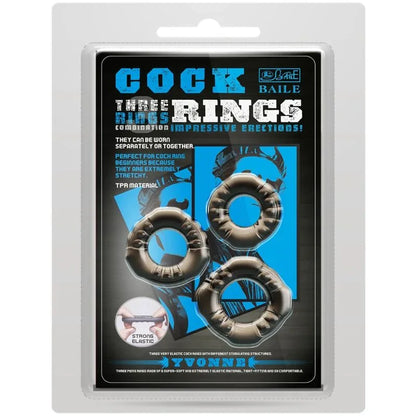 Baile – Cock Rings Yvonne Ensemble 3 Anneaux Pénis