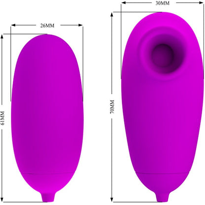 Vibrateur bullet vibrant et ventouse – Pretty Love