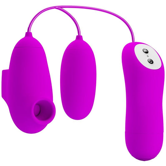 Vibrateur bullet vibrant et ventouse – Pretty Love