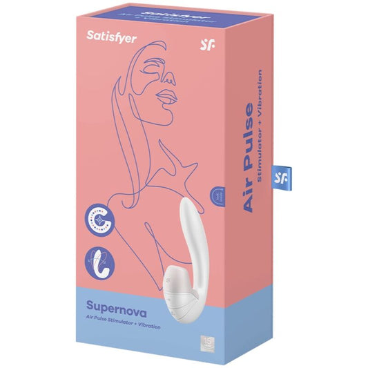 SATISFYER SUPERNOVA STIMULATOR AND VIBRATOR - PINK