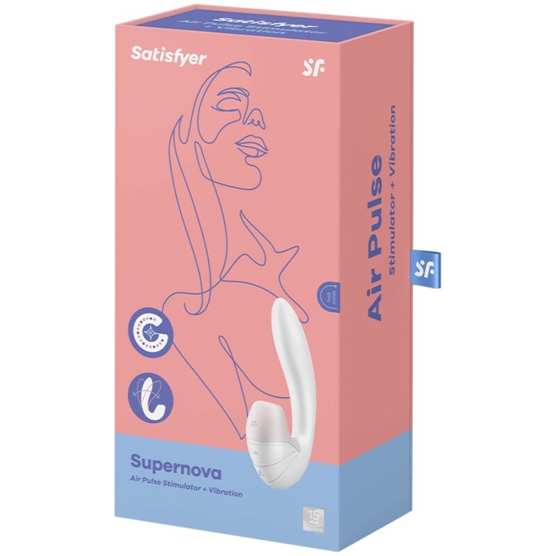 SATISFYER - SUPERNOVA AIR PULSE STIMULATEUR ET VIBRATION ROSE