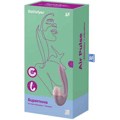 SATISFYER SUPERNOVA ESTIMULATOR Y VIBRADOR - ROSA