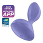 SATISFYER - PLUG VIBRADOR SWEET SEAL PÚRPURA