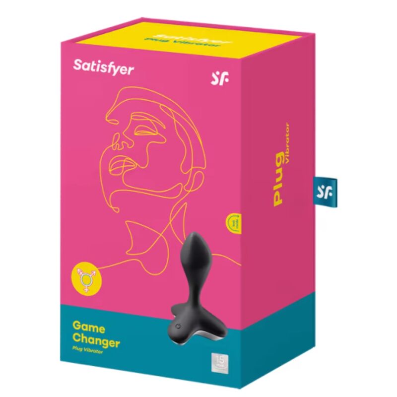 SATISFYER - VIBRADOR PLUG GAME CHANGER NEGRO