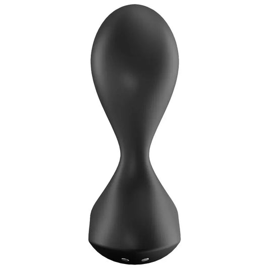 Satisfyer Sweet Seal noir, vue de face avec base évasée