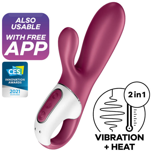 SATISFYER - VIBRADOR DE PUNTO G CONEJITO CALIENTE