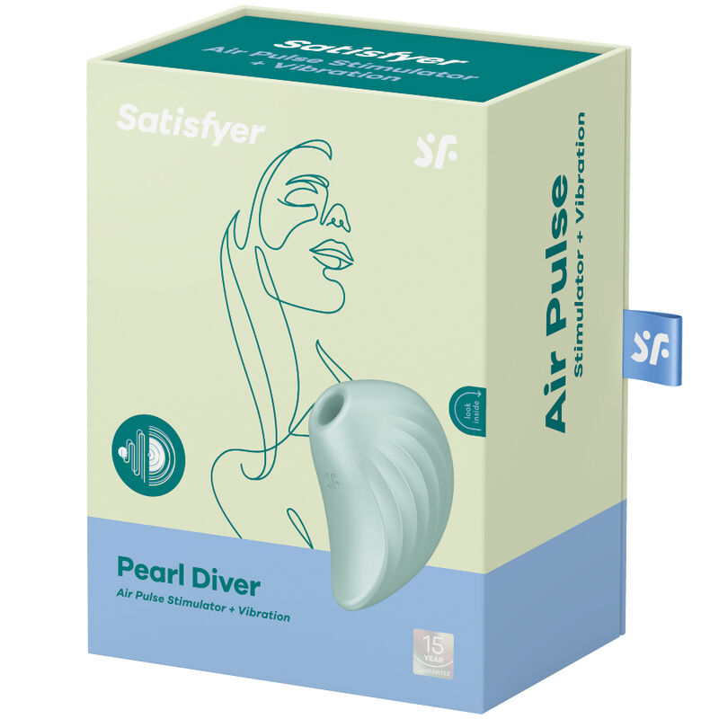 SATISFYER - PEARL DIVER STIMULATOR AND VIBRATOR VIOLET