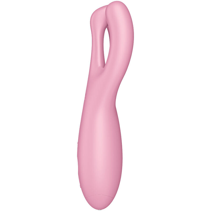 SATISFYER - APPLICATION VIBRATEUR THREESOME 4 BLEU