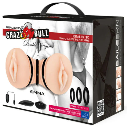 Crazy Bull – Masturbateur Double Vagin Réaliste Emma