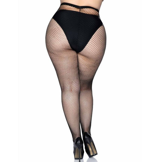 LEG AVENUE - MEDIAS DE RED DE TALLA GRANDE