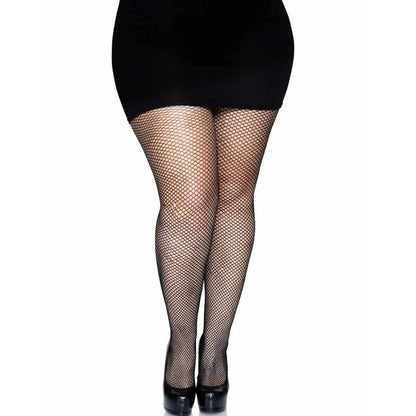 Leg Avenue – Collants Couture Arrière – Noir Grande taille