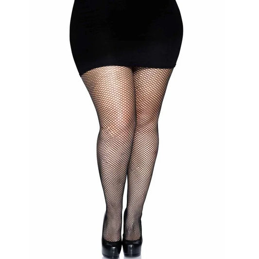 Leg Avenue – Collants Couture Arrière – Noir Grande taille