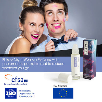500 COSMETICS - PHIERO NIGHT WOMAN. PARFUM AUX PHÉROMONES IN ROLL-ON FORMAT FOR FEMME