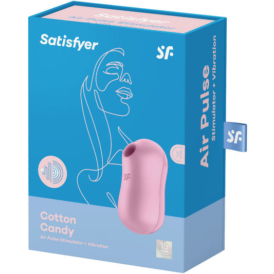 SATISFYER - COTTON CANDY ESTIMULATOR Y VIBRADOR LILA