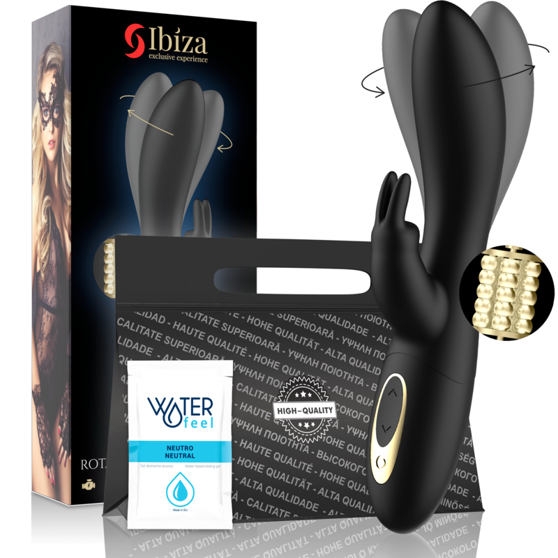 Rotateur perlé puissant avec lapin – Ibiza