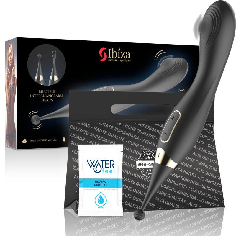 Stimulateur clitoridien stimulateur clitoral et vibrateur de point g interchangeables – Ibiza