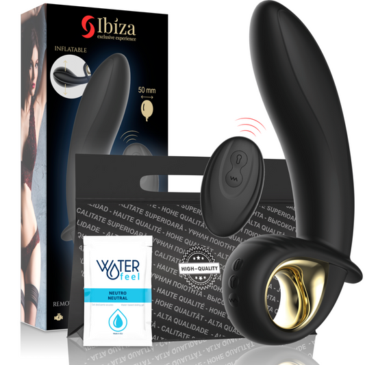 Vibrateur anal / vaginal gonflable puissant télécommande – Ibiza