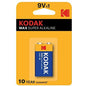 KODAK - BATERÍA ALCALINA MÁXIMA 9V LR61