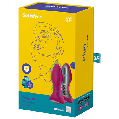 SATISFYER - VIBRANT ROTATOR PLUG 2+ ROJO APLICACIÓN