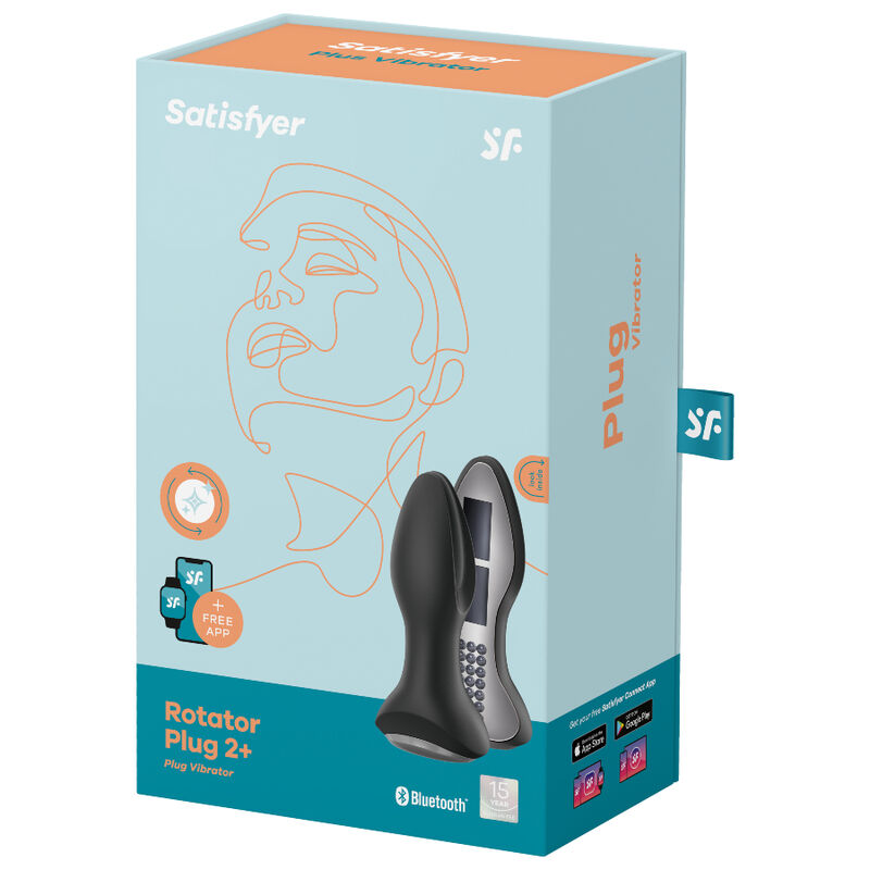 SATISFYER - VIBRANT ROTATOR PLUG 2+ ROJO APLICACIÓN
