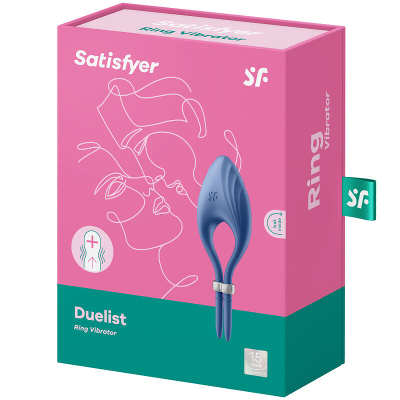 SATISFYER - ANILLO VIBRADOR DUELIST GRIS