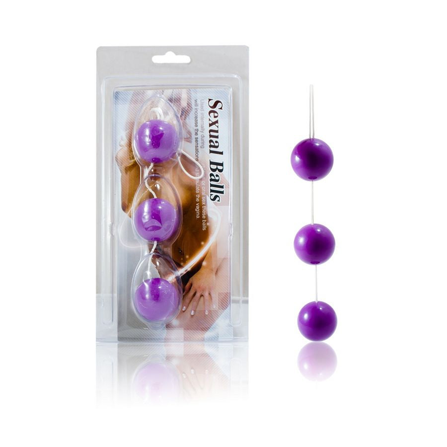 BAILE - BOLAS ANALES ABS CON TIRA LILA