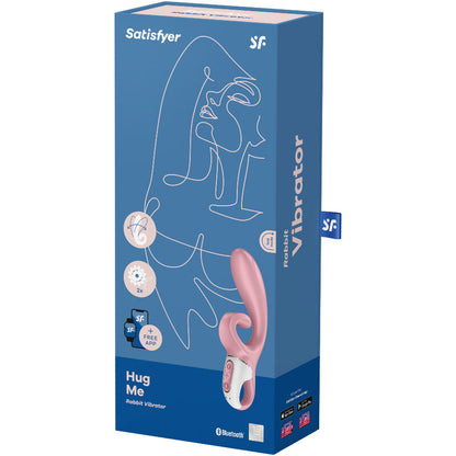 SATISFYER - APLICACIÓN VIBRADOR HUG ME RABBIT AZUL