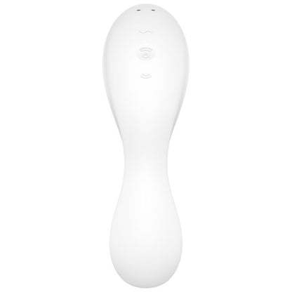 SATISFYER - APPLICATION STIMULATEUR ET VIBRATEUR CURVY TRINITY 5 BLEU