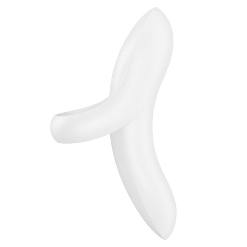 SATISFYER - BOLD LOVER WHITE VIBRATING THIMBLE