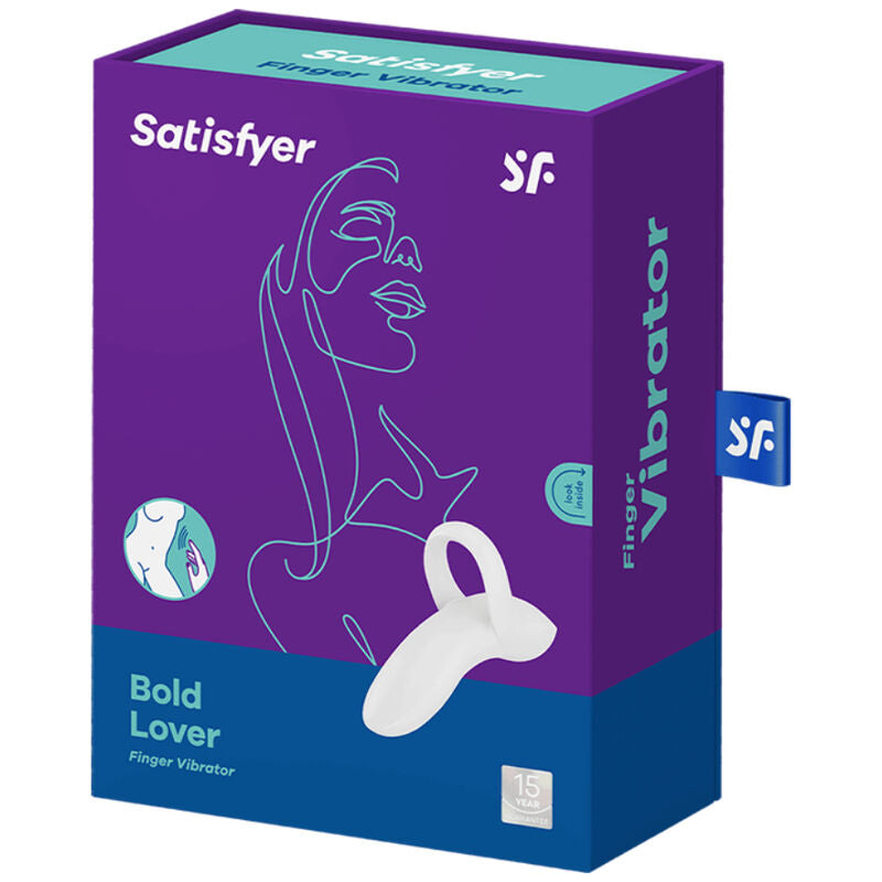 SATISFYER - BOLD LOVER WHITE VIBRATING THIMBLE