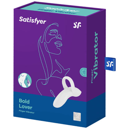SATISFYER - BOLD LOVER WHITE VIBRATING THIMBLE