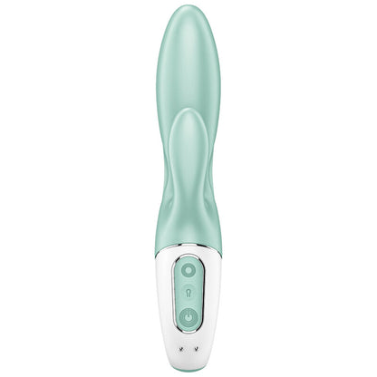 SATISFYER - BOMBA DE AIRE CONEJO 5+ APP VIBRADOR INFLABLE CONEJO VERDE