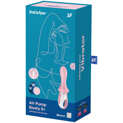 SATISFYER - AIR PUMP BOOTY 5+ ANAL VIBRATEUR GONFLABLE ROSE