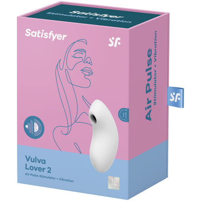 SATISFYER VULVA LOVER 2 ESTIMULATOR Y VIBRADOR - AZUL