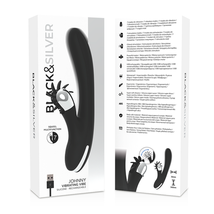Vibrateur vibrant bunny johnny – Black & Silver