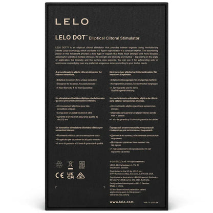 Lelo – Stimulateur de Clitoris Dot – Aqua – Stimulation Immédiate & Plaisir Extrême