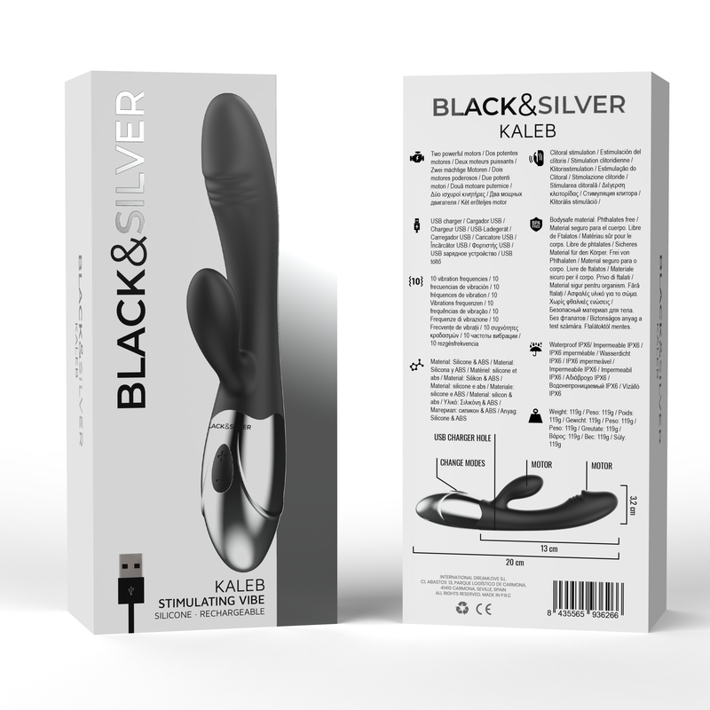 Vibe stimulante kaleb – Black & Silver